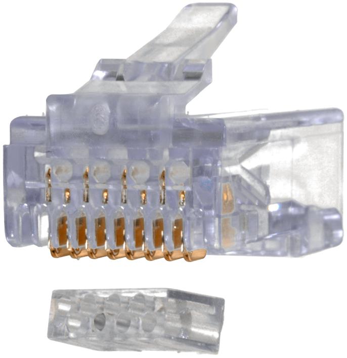 Aim Cambridge Cinch Connectivity 32-2198Ul Modular Plug, Cat5E, Rj45, Plug, 8 Position, 8 Contact