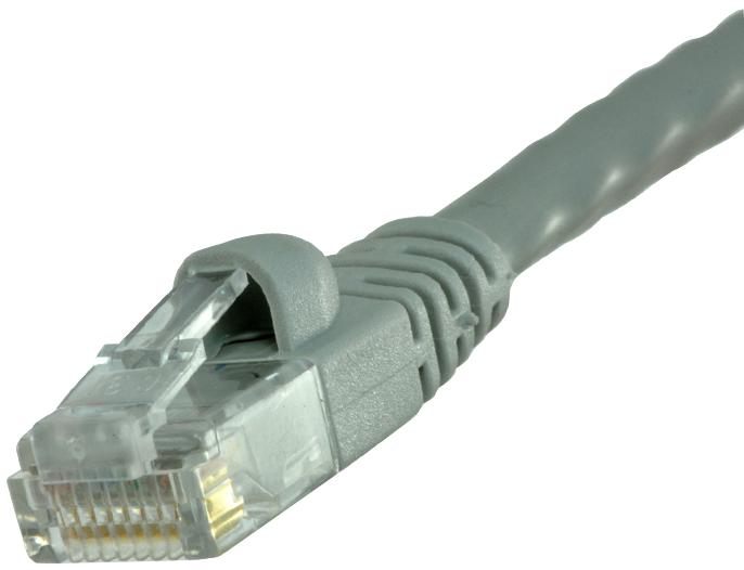 Aim Cambridge Cinch Connectivity 73-8890-3 Patch Cable, Cat6, Rj45, 3Ft, Grey