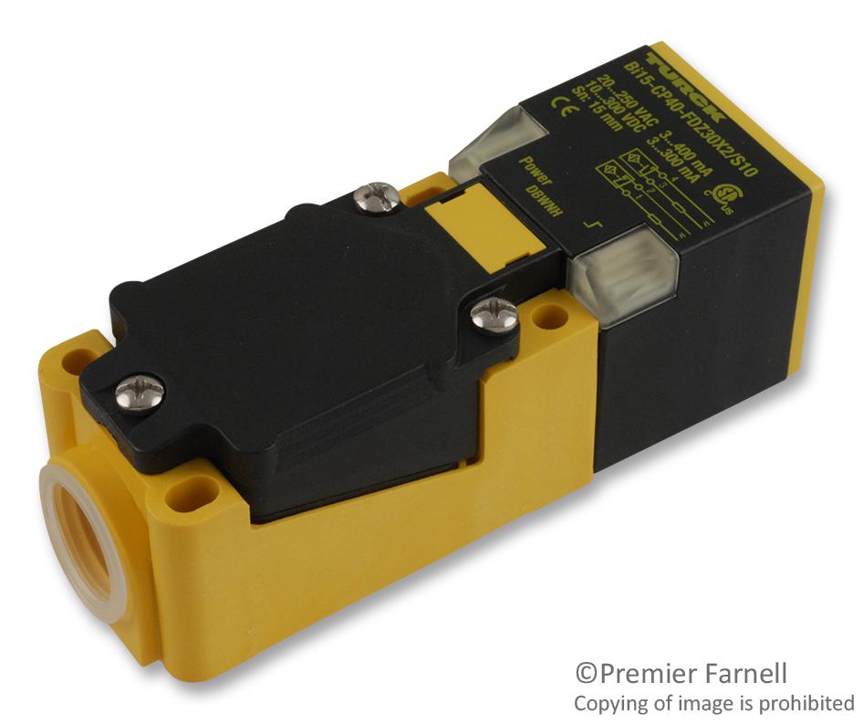 Turck Bi15-Cp40-Fdz30X2/s10 Proximity Sensor, 15mm, 20-250Vdc