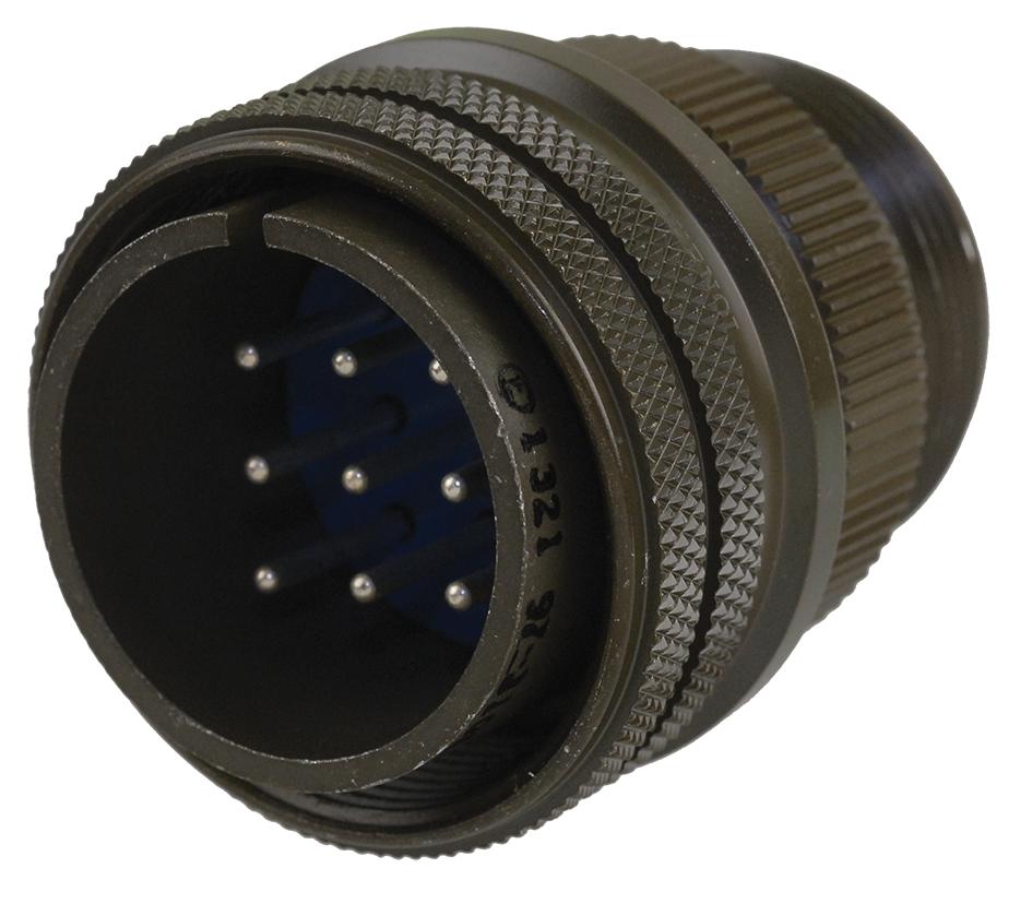 Amphenol Industrial 97-3106A-22-20P Circular Connector Plug, Size 22, 9 Position, Cable