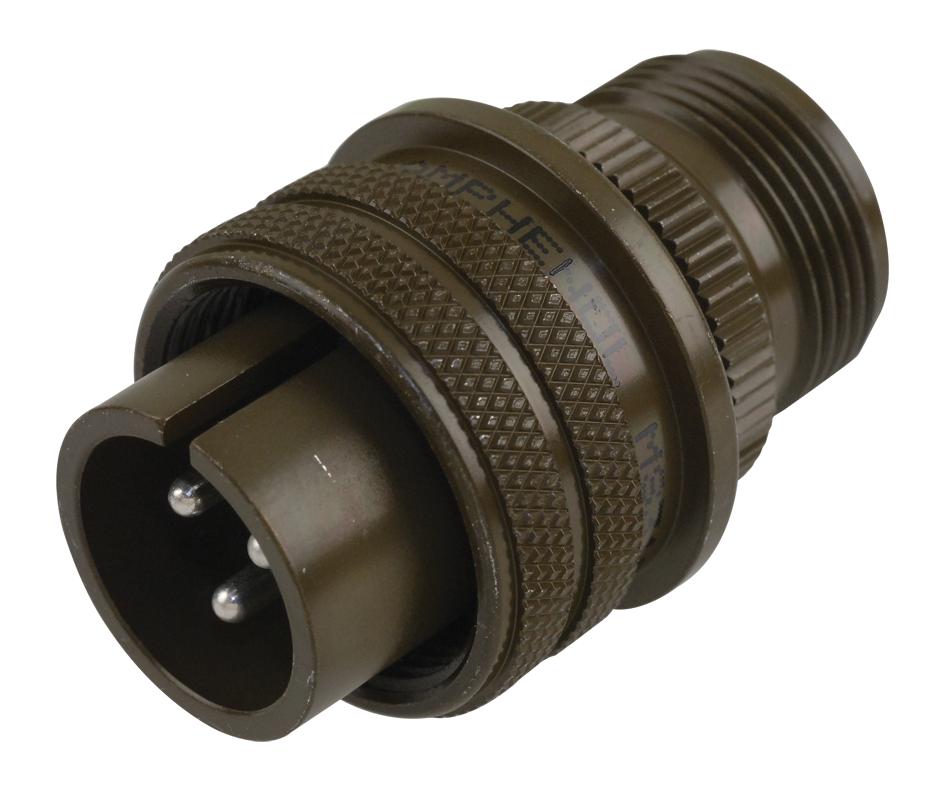 Amphenol Industrial 97-3106A-16-10P Circular Connector Plug, Size 16, 3 Position, Cable