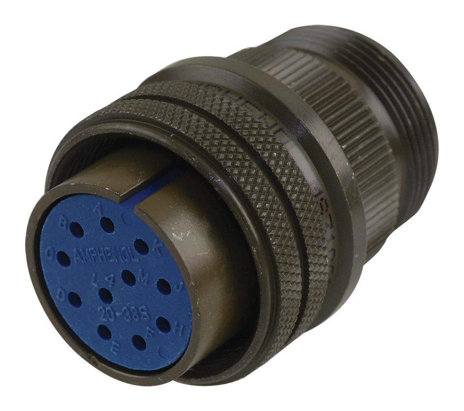 Amphenol Industrial 97-3106A-20-33S Circular Connector Plug Size 20, 11 Position, Cable