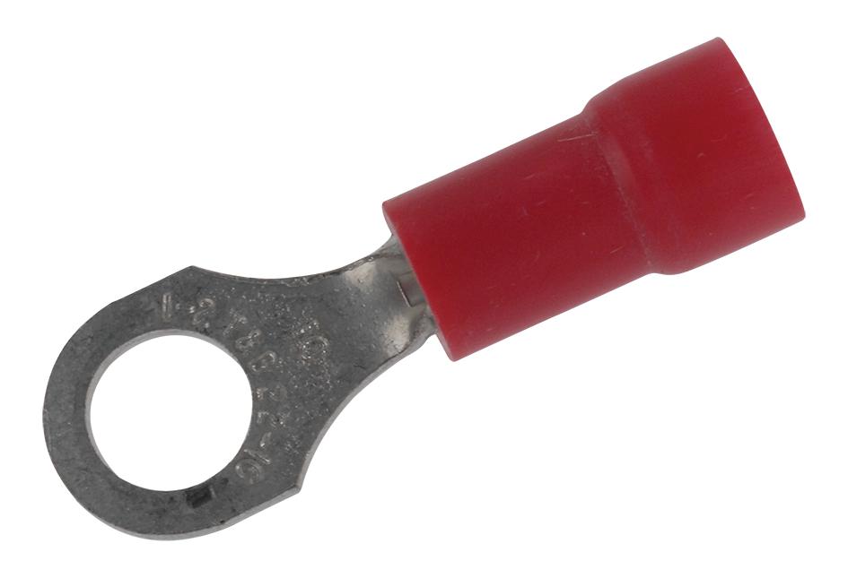 Abb Thomas & Betts Ra877 Terminal, Ring Tongue, #10, Crimp, Red