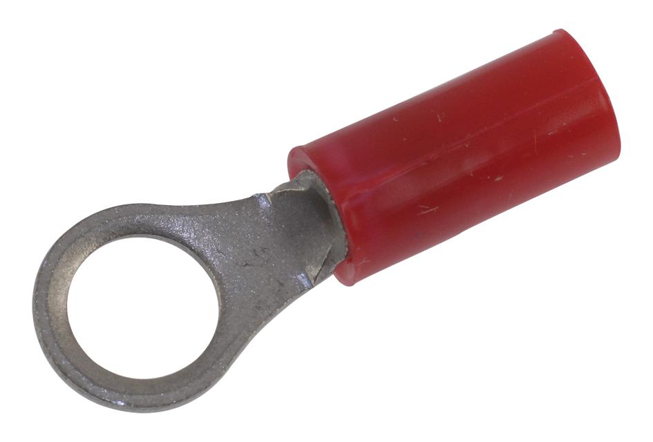 Amp Connectors / Te Connectivity 32949 Terminal, Ring Tongue, #10, Crimp, Red