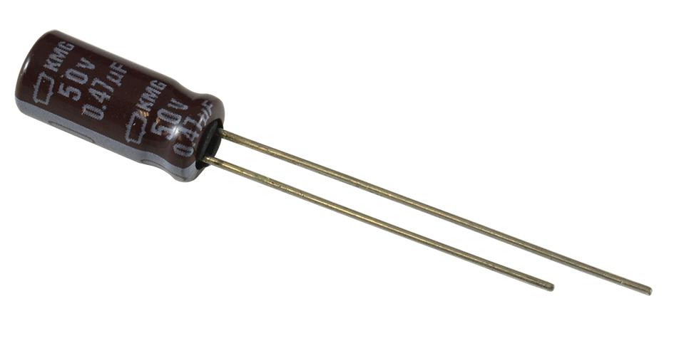 Chemi-Con Ekmg500Ell2R2Me11D Aluminum Electrolytic Capacitor 2.2Uf, 50V, 20%, Radial