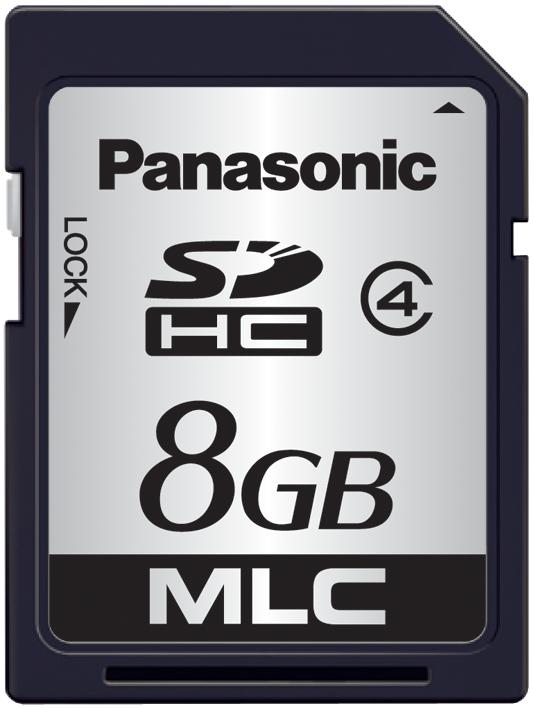 Panasonic Rp-Sdpc08Da1 Flash Sd Memory Card, 8Gb, Slc, Class 4,