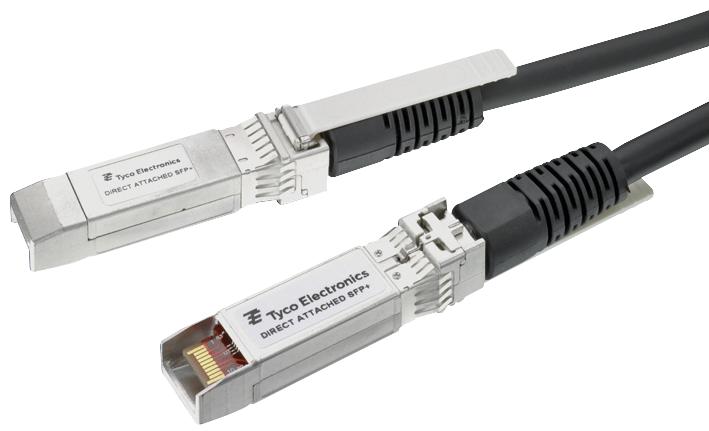 Te Connectivity 1-2032757-6 Cable Assembly, Sfp-Sfp, 15M, Black, 24Awg