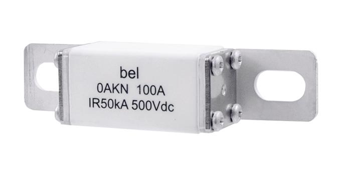 Bel Fuse 0Aknbk150-Bb 500V-Rated Fuse For Ev/hev/ess Applications, 150A, Stud Mount With Offset Blade 51Ak0306