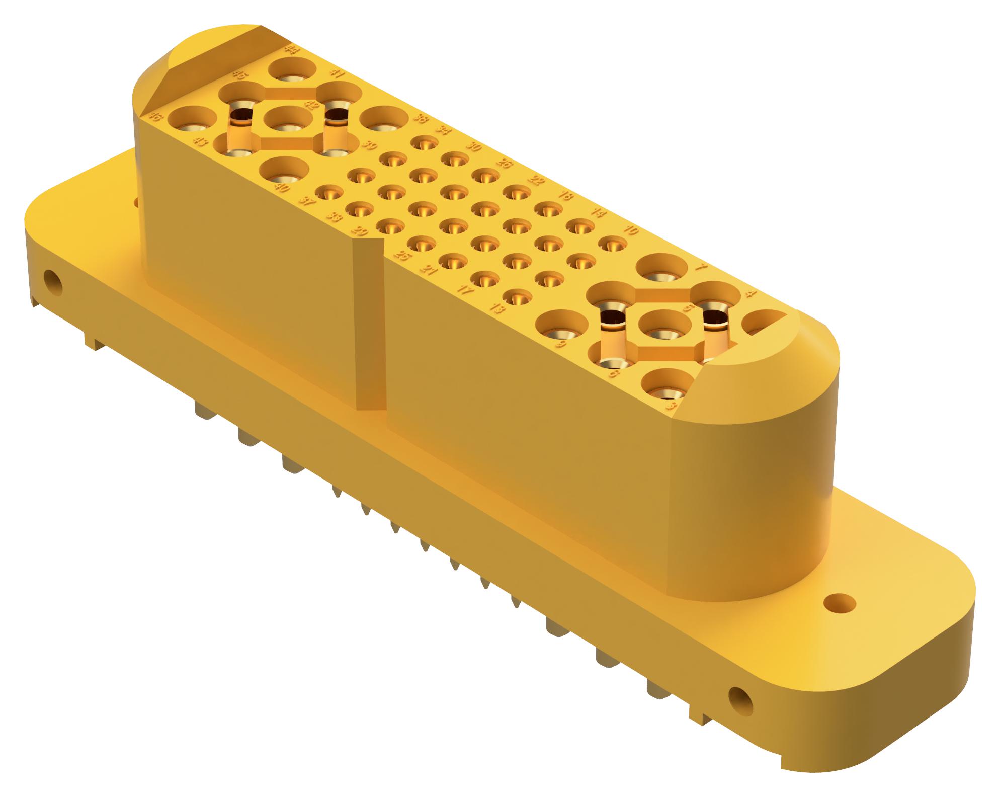 Positronic Gfsh928F3H/aa Rect Pwr Connector, Rcpt, 46Pos, Tht