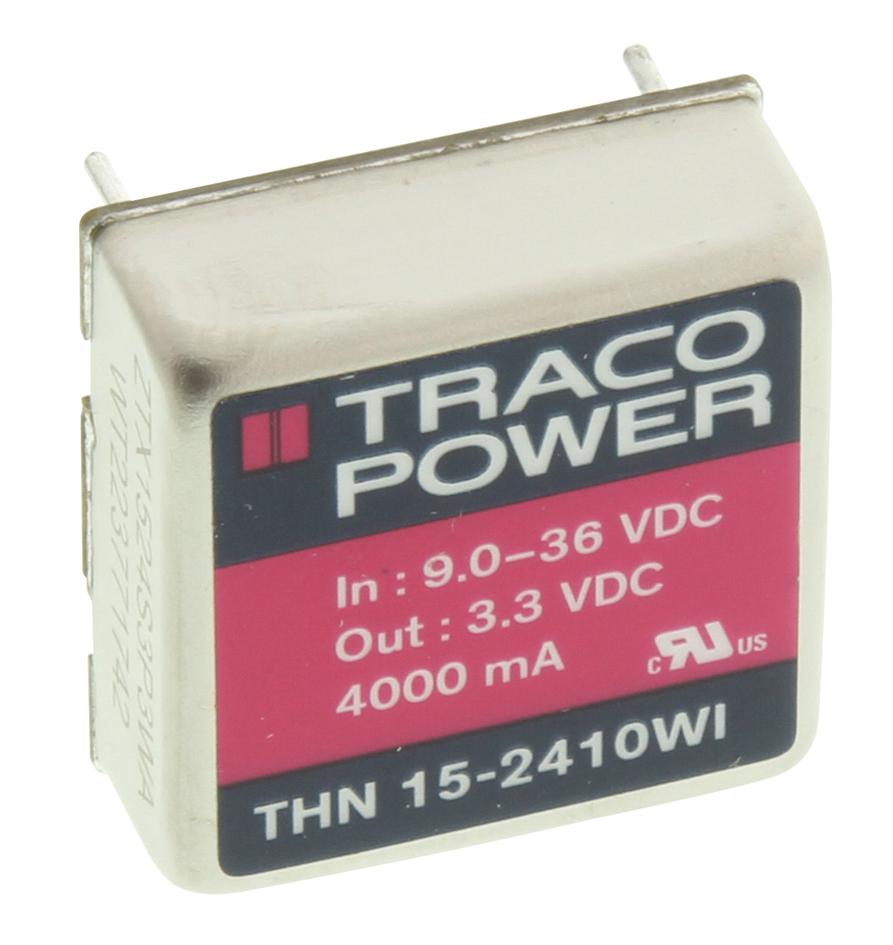 TRACO Power Thn 15-2410Wi Dc-Dc Converter, Iso Pol, 1 O/p, 15W, 4A