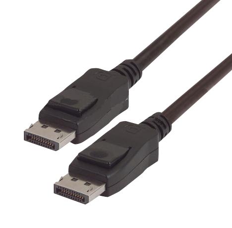 L-Com Dpcamm-3 Video Cable, Displayport Plug, 9.8 , Blk