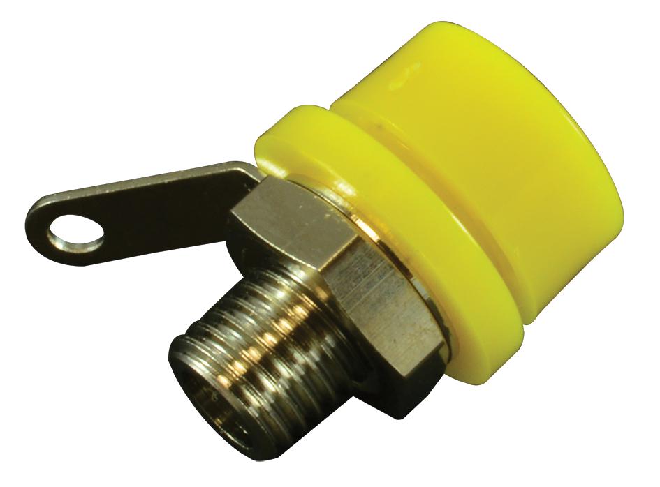 Tenma Spc15190 Banana Jack, Solder Lug, Yellow