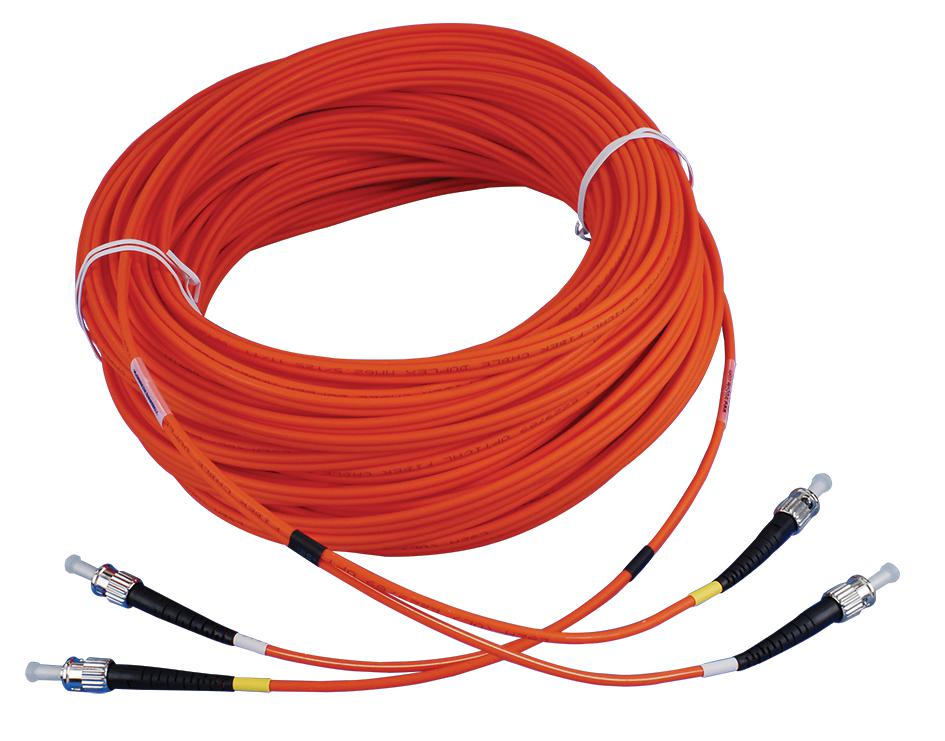 Eaton Tripp Lite N302-30M N/w Cable, St Fibre Optic, 100Ft, Orange