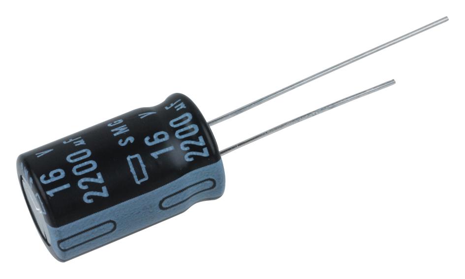 Chemi-Con Esmg160Ell222Mk20S Aluminum Electrolytic Capacitor 2200Uf, 16V, 20%, Radial