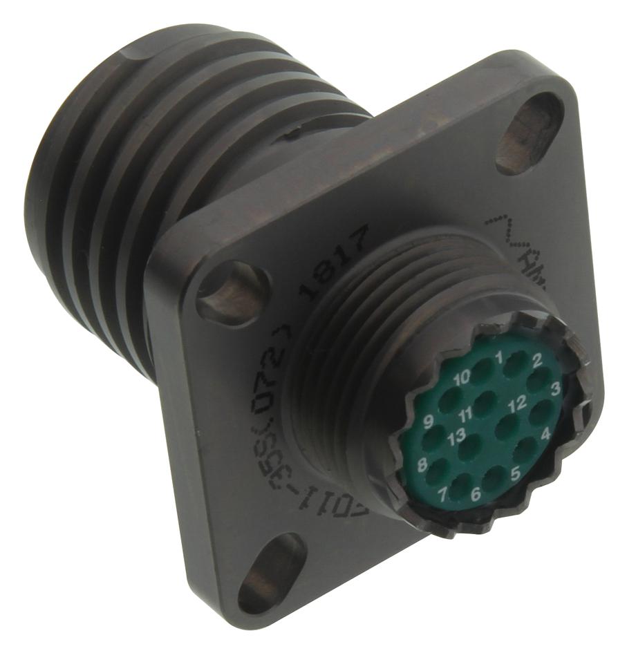 Amphenol Industrial Alm00Fd11-35S(072) Circular Connector, Rcpt, 11-35, Wall Mount