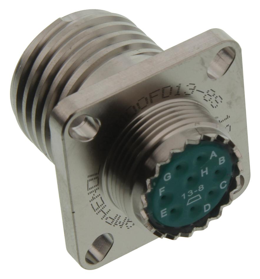 Amphenol Industrial Alm00Fd13-8S Circular Connector, Rcpt, 13-8, Wall Mount