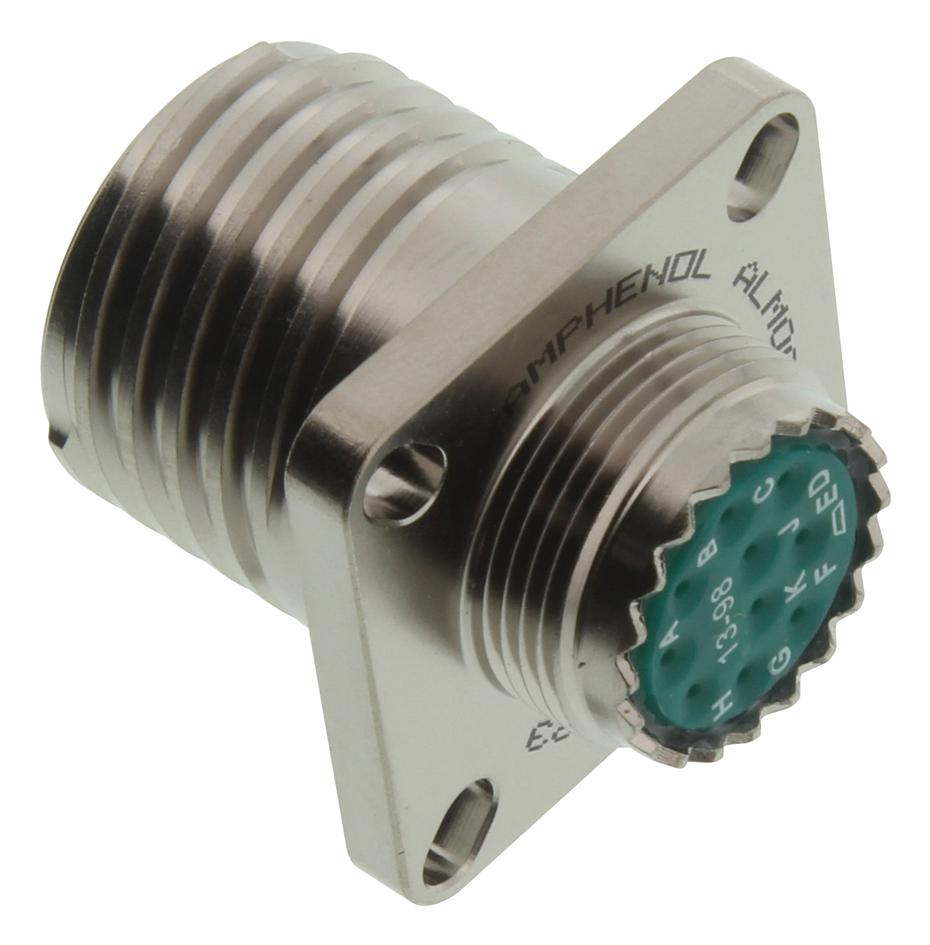 Amphenol Industrial Alm00Fd13-98S Circular Connector, Rcpt, 13-98, Wall Mount