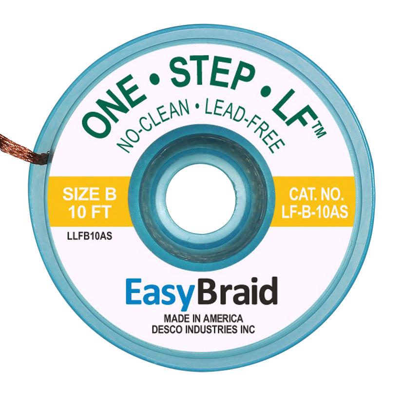 Easybraid Lf-B-10As Desoldering Braid, 10Ft, 25/pack