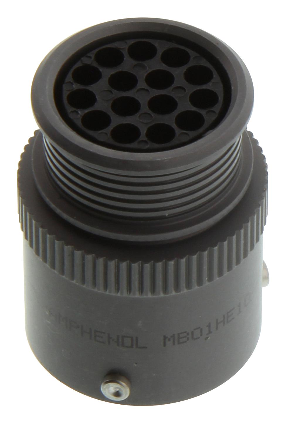 Amphenol Industrial Mb01He10-15Pn(072) Circular Connector, Rcpt, 15Pos, Cable