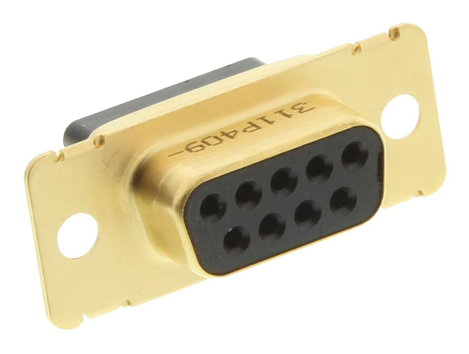 Amp Connectors / Te Connectivity 207253-2 D Sub Shell, Receptacle, 9 Position, Brass