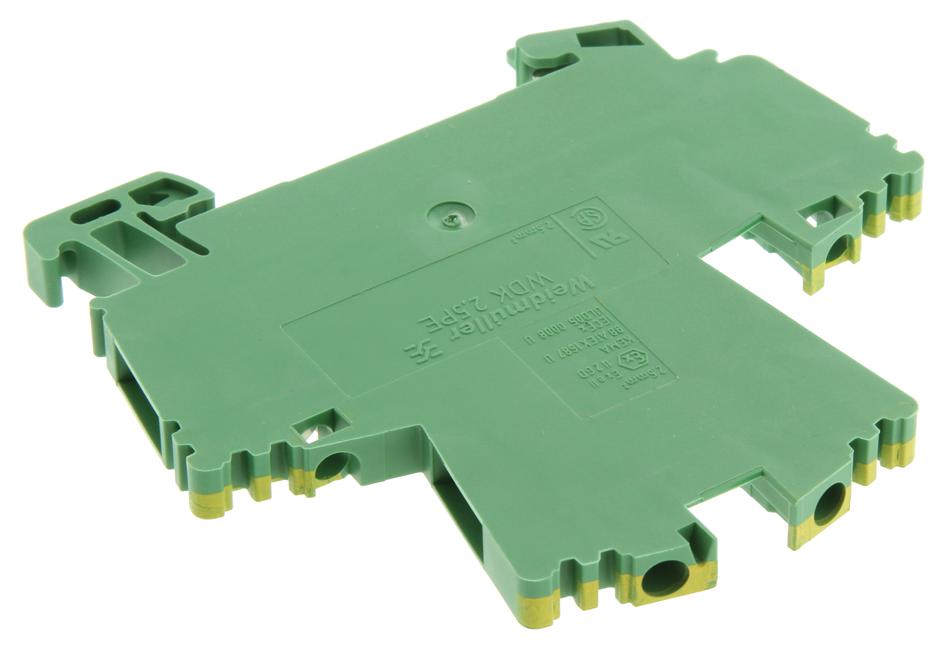 Weidmuller 1036300000 Terminal Block, Din Rail, 4 Position, 30-12Awg