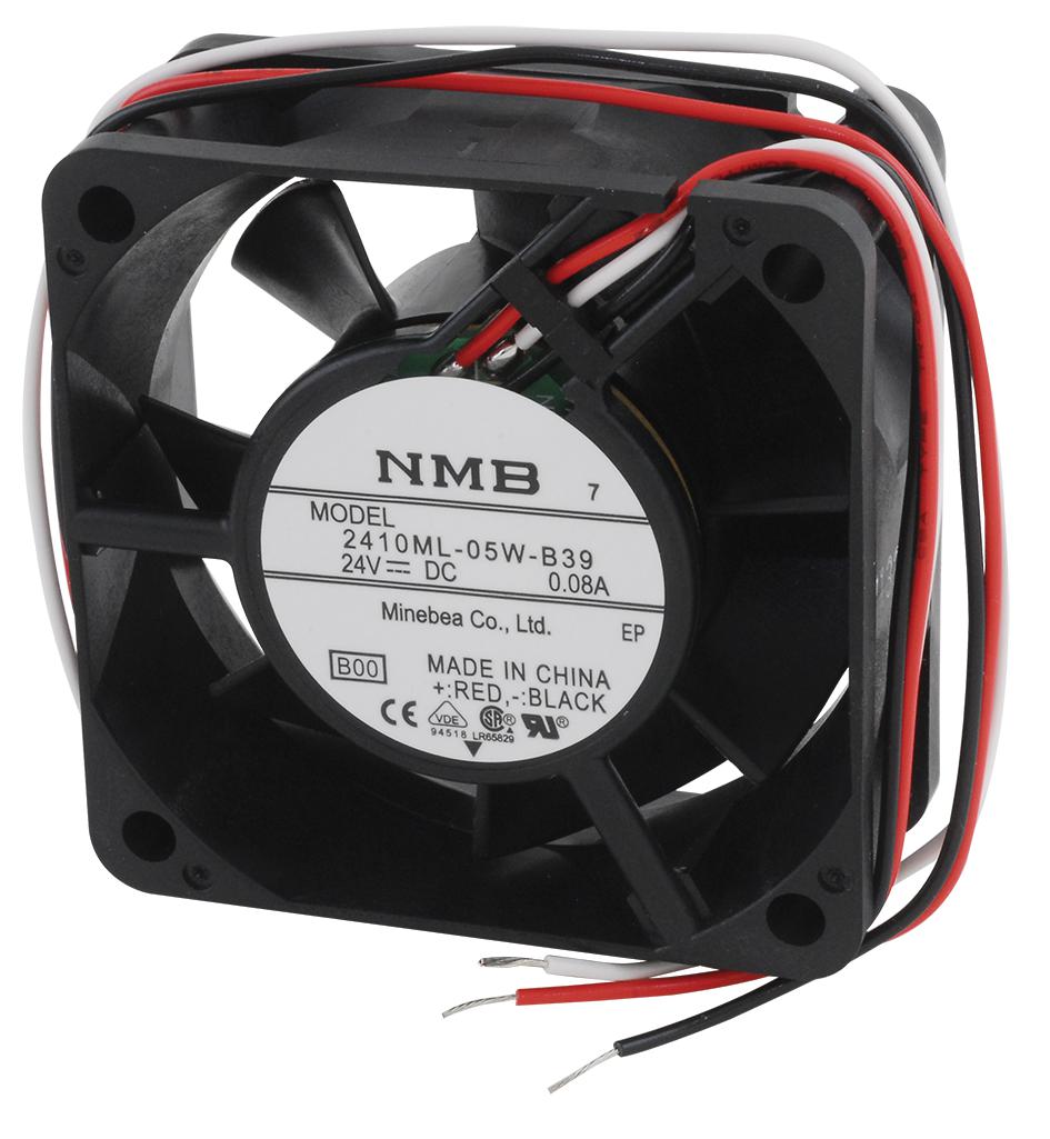 Nmb Technologies 2410Ml-05W-B39-B00 Axial Fan, 60mm, 24V, 19Cfm, 31Dba