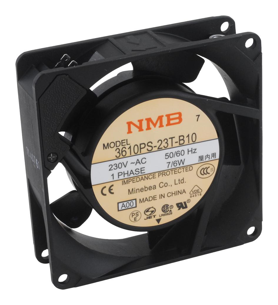 Nmb Technologies 3610Ps-23W-B30-A00 Axial Fan, 92mm, 230Vac, 34.5Cfm, 39Db