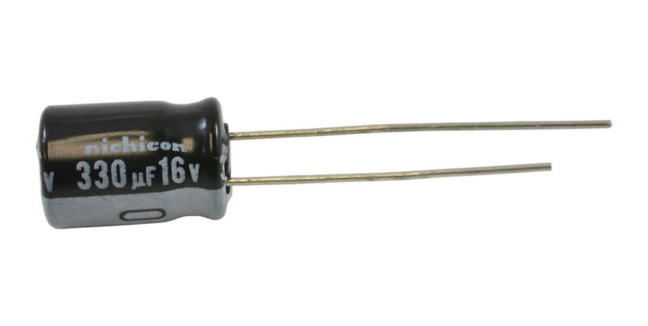 NIchicon Uhe1C331Mpd1Td Aluminum Electrolytic Capacitor, 330Uf, 16V, 20%, Radial