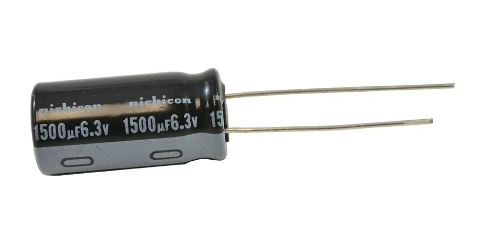 NIchicon Uhe0J152Mpd1Td Aluminum Electrolytic Capacitor 1500Uf, 6.3V, 20%, Radial