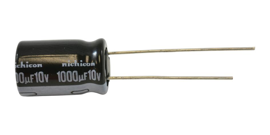 NIchicon Uhe1A102Mpd6Td Aluminum Electrolytic Capacitor, 1000Uf, 10V, 20%, Radial