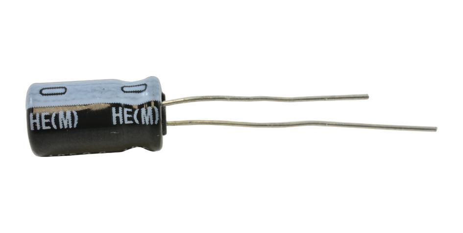 NIchicon Uhe1A221Med1Td Aluminum Electrolytic Capacitor, 220Uf,