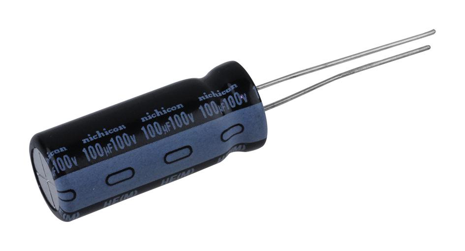 NIchicon Uhe2A101Mpd1Td Aluminum Electrolytic Capacitor, 100Uf, 100V, 20%, Radial