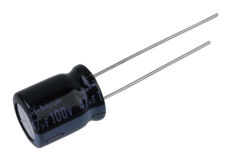 NIchicon Uhe2A470Mpd1Td Aluminum Electrolytic Capacitor, 47Uf, 100V, 20%, Radial