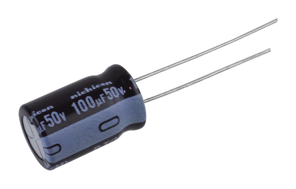 NIchicon Upj1H101Mpd6Td Aluminum Electrolytic Capacitor, 100Uf, 50V, 20%, Radial