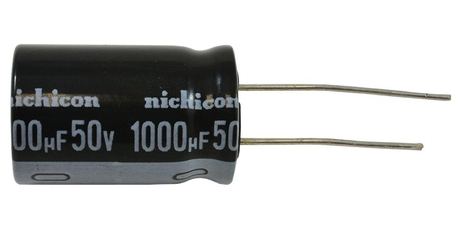 NIchicon Uhe1H102Mhd6Tn Aluminum Electrolytic Capacitor, 1000Uf,