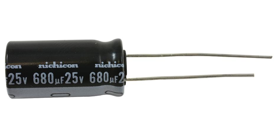 NIchicon Uhe1E681Mpd1Td Aluminum Electrolytic Capacitor, 680Uf,