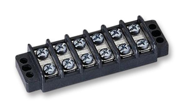 Ideal 89-306 Terminal Block, Barrier, 6 Position, 22-14Awg