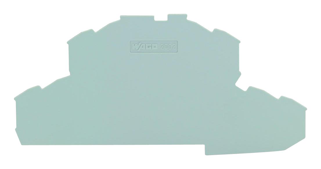 WAGO 2002-2491. End And Intermediate Plate, Rail, Gray