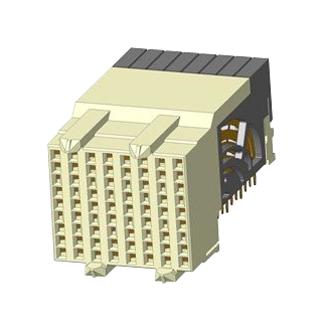 Amphenol Communications Solutions 10155257-101Lf Backplane Connector, R/a Rcpt, 72P, Press Fit