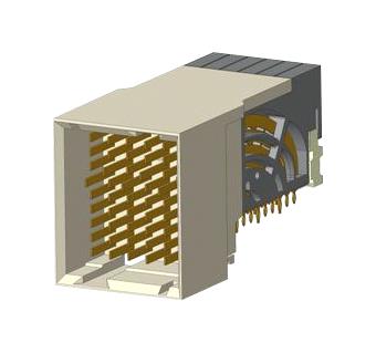 Amphenol Communications Solutions 10155266-101Lf Backplane Connector, R/a Hdr, 54P, Press Fit