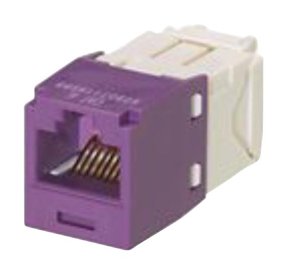 Panduit Cj688Tgvl-24 Rj45 Connector, Jack, 8P8C, 1Port, Violet