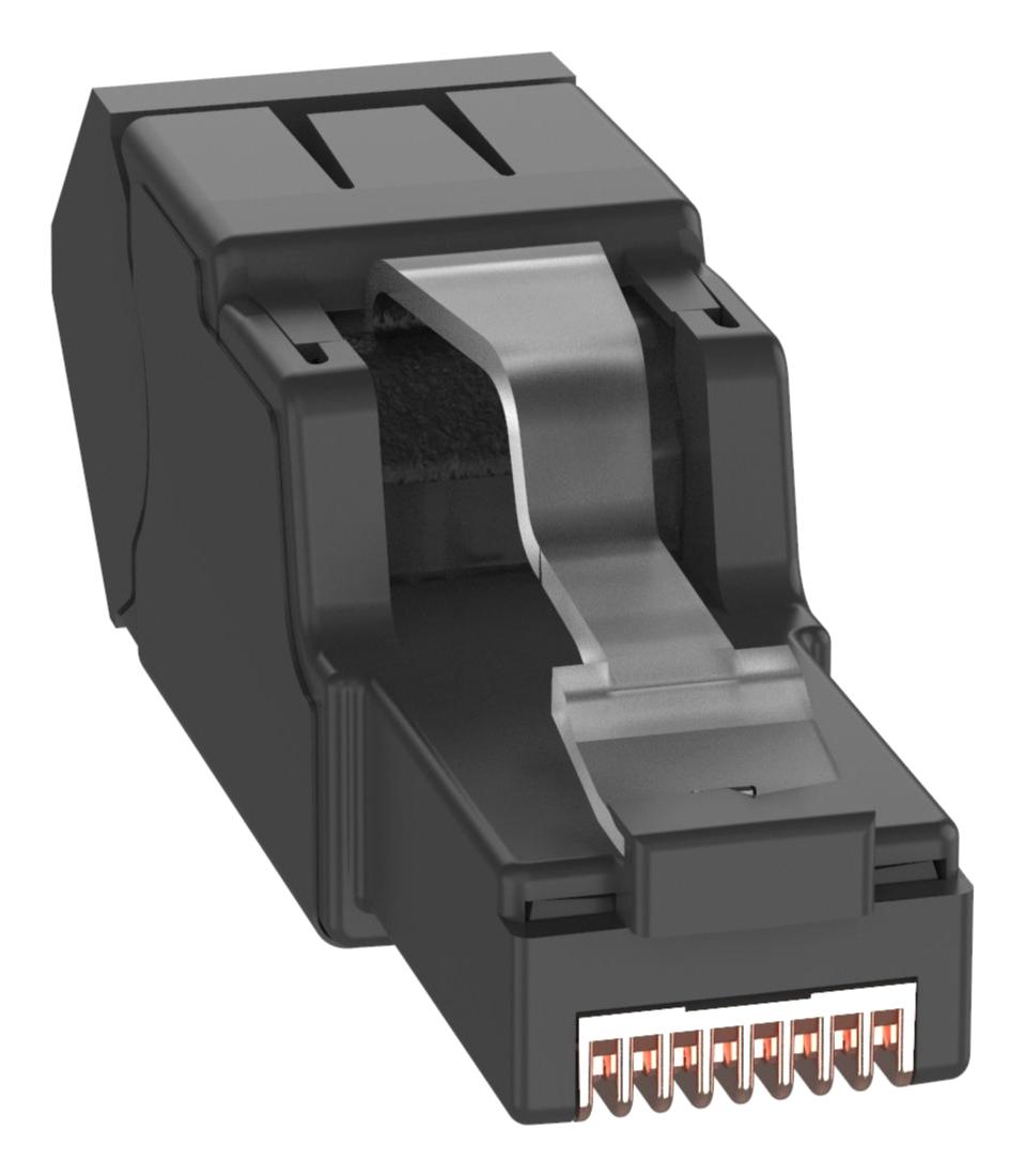 Panduit Fpud6X88Mtg Rj45 Connector, Plug, 8P8C, 1Port, Black