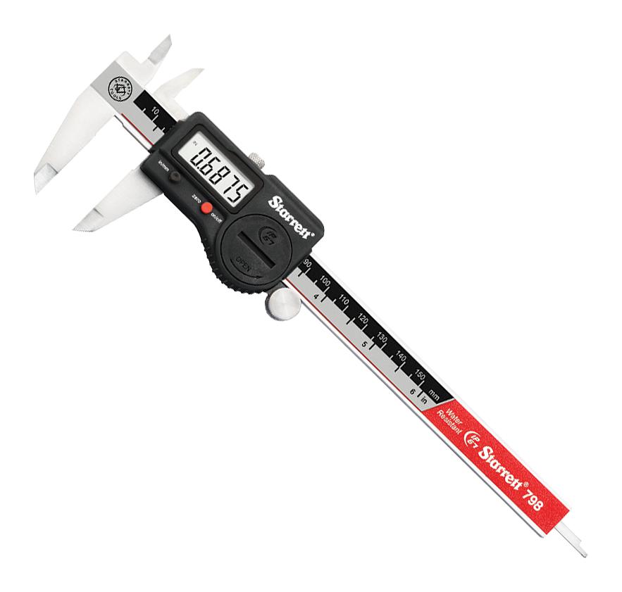 Starrett 798A-6/150 Caliper, Digital, 0 To 6 Inch