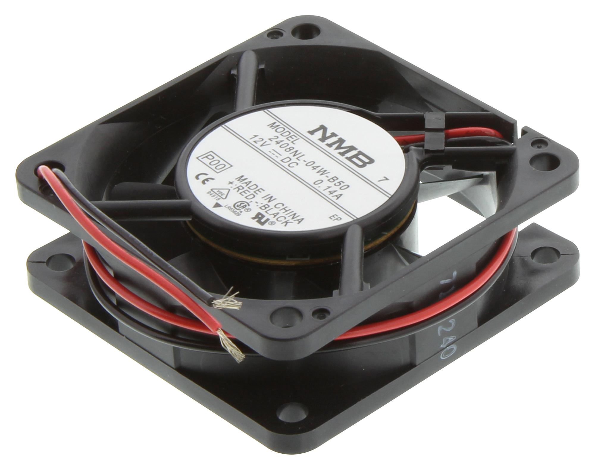 Nmb Technologies 06020Sa-12T-Ea-00. Axial Fan, 60mm, 12Vdc, 30.4Cfm, 42.5Db