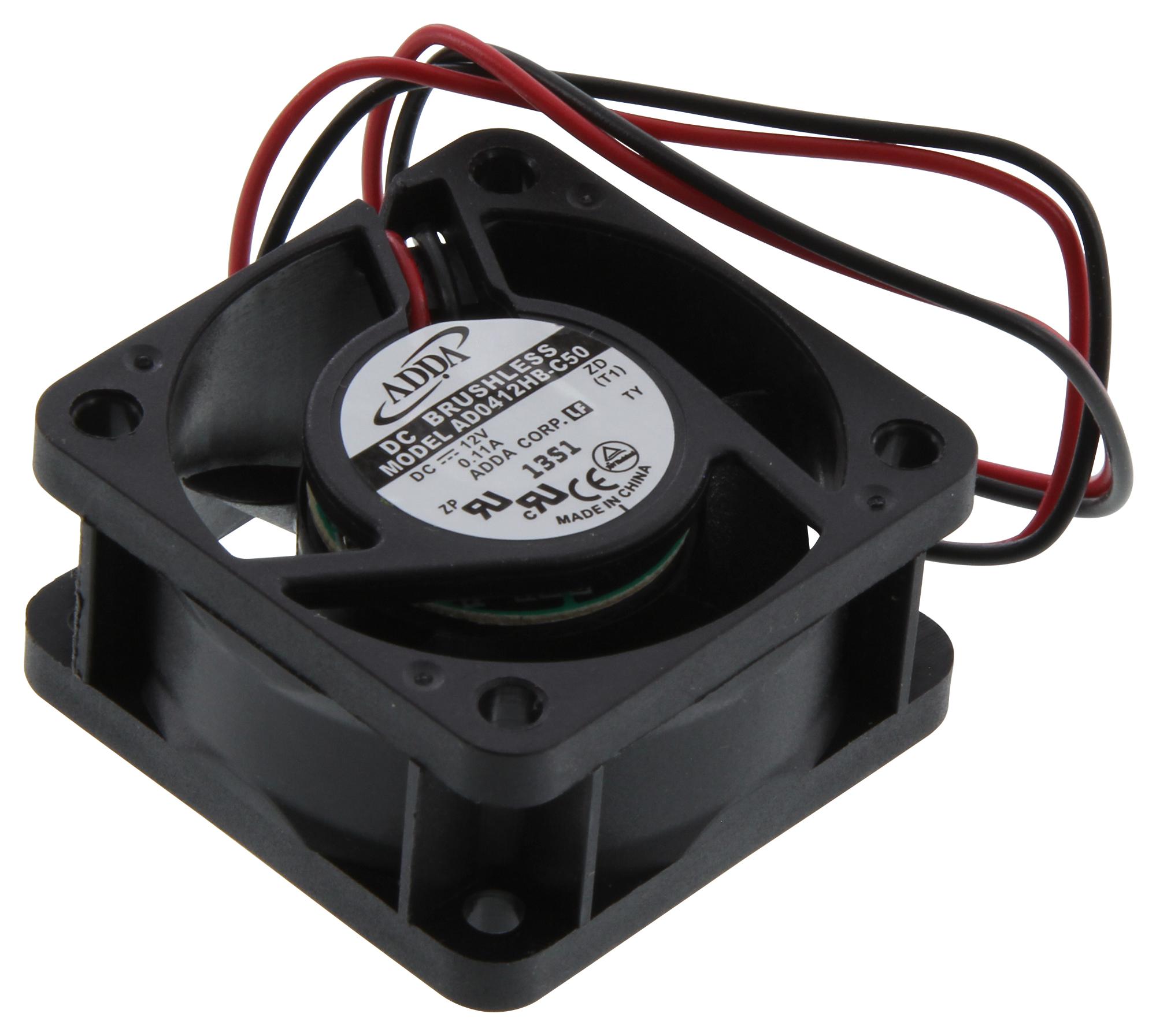 Adda Ad0412Hb-C50 Axial Fan, 40mm, 12Vdc, 100Ma