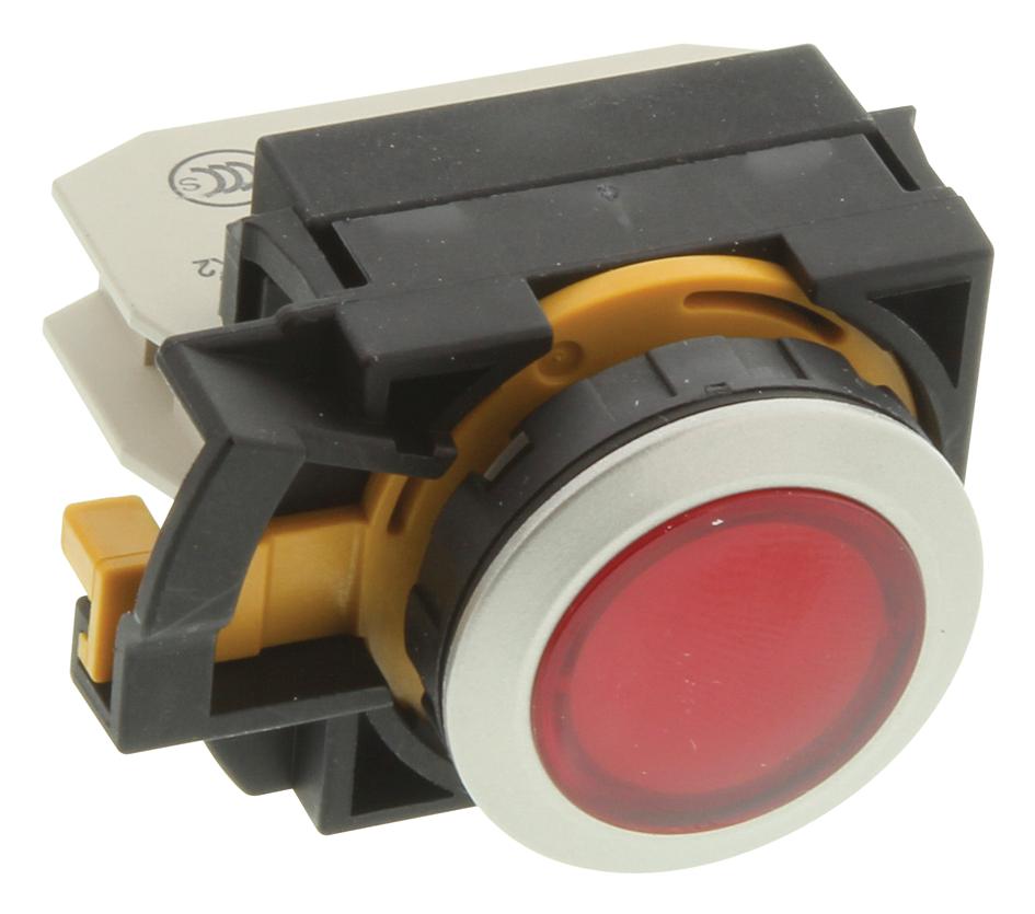 IDEC Cw4P-2Eq4R Panel Mount Indicator, Led, 22mm, Red, 24V