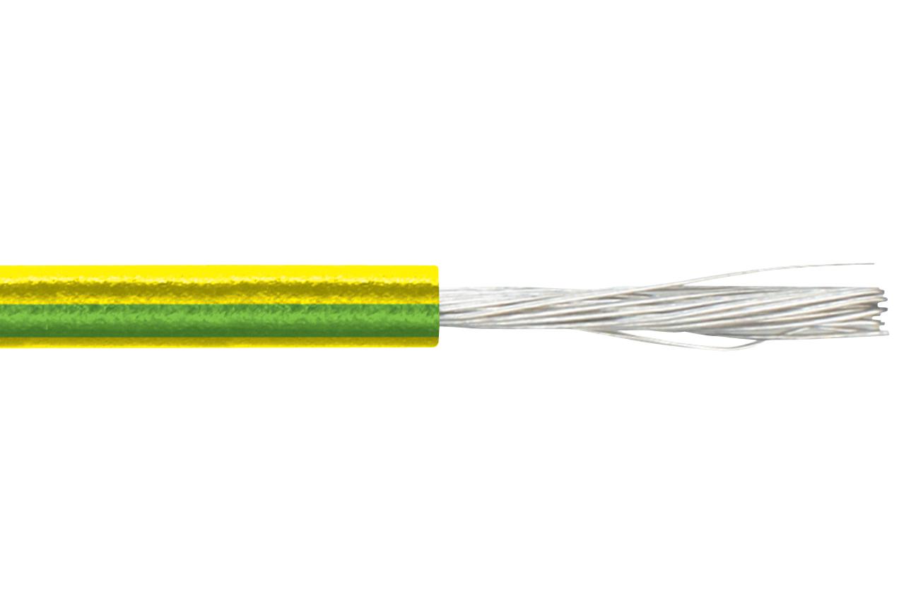 Lapp 4180600 Cable Wire, 18Awg, Green/yellow, 100Ft