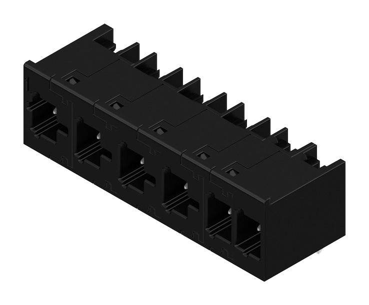 Weidmuller 8000078337 Terminal Block, R/a Header, 6Pos, Th