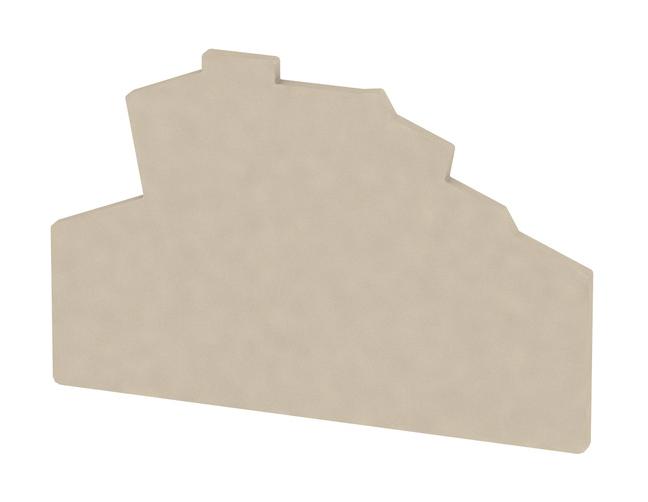 Weidmuller 1805960000 End And Seperation Plate, Wemid, Beige