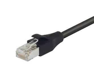 L-Com Trd695Scr-Blk-10 Enet Cable, Cat6, Rj45 Plug-Plug, 10Ft